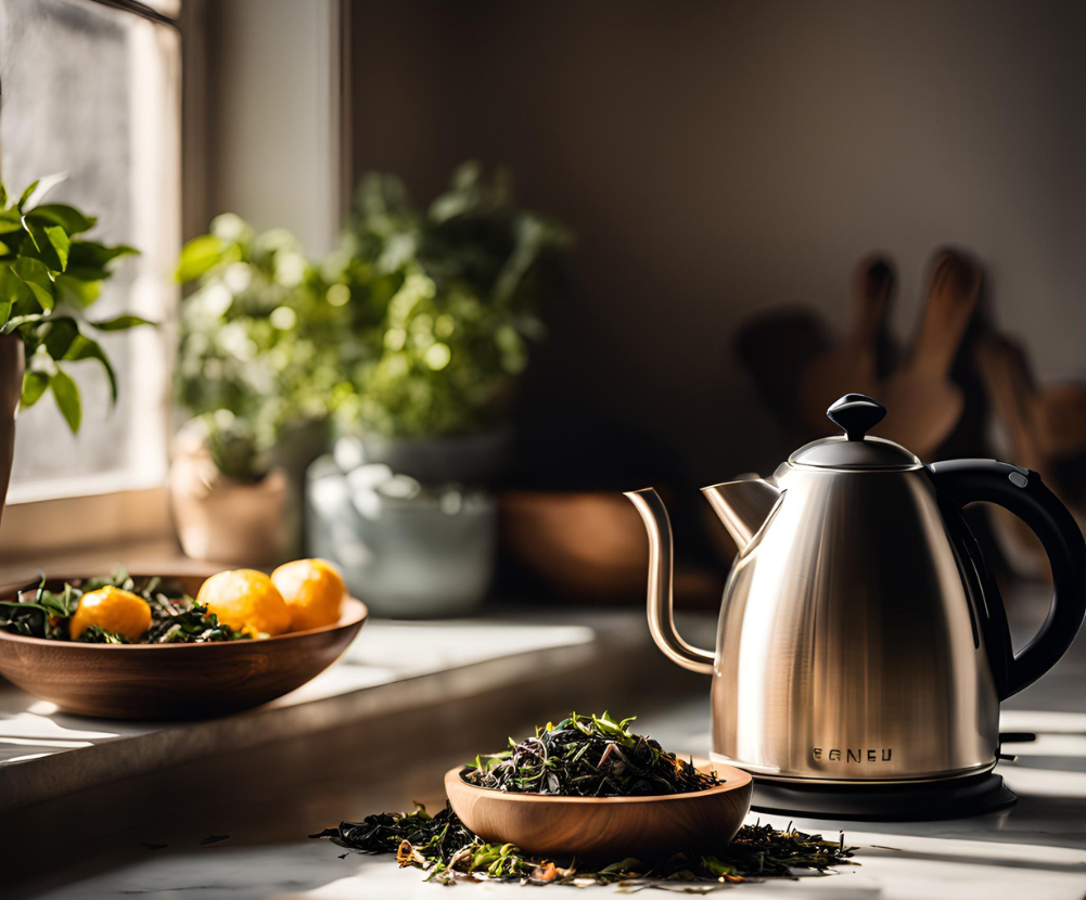 Avoid to add tea leaves in an electric kettle